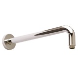 BC Designs Victrion Nickel Straight Wall Mounted Shower Arm Cut Out